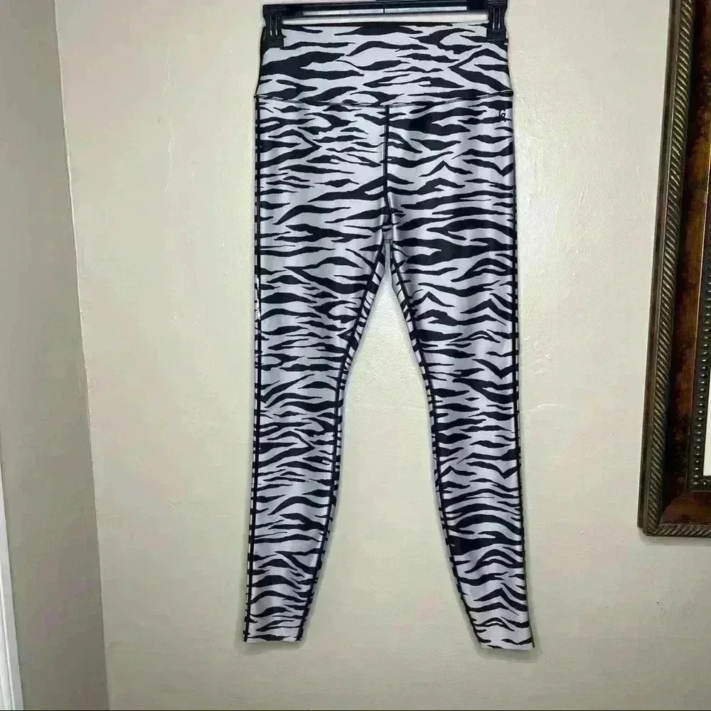 Good American Zebra High Waist Leggings Sz 3